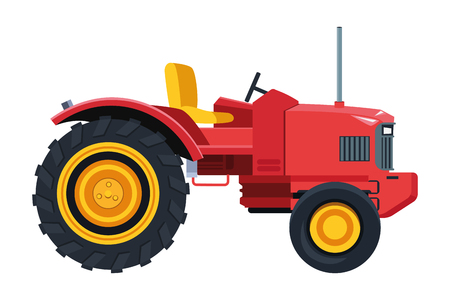 tractor icon cartoon isolated vector illustration graphic designのイラスト素材
