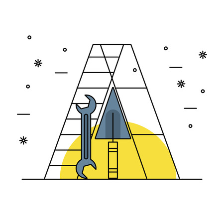 Home improvement and tools symbols vector illustration graphic designのイラスト素材