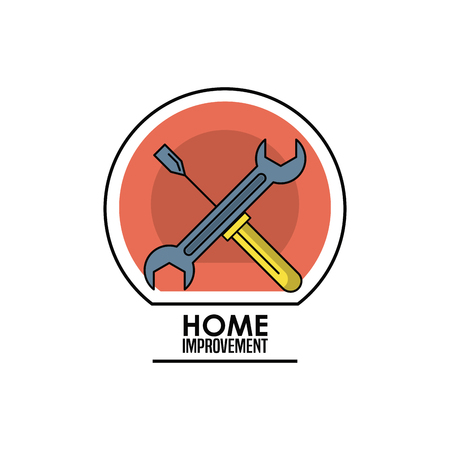 Home improvement and construction tools concept vector illustration graphic designのイラスト素材