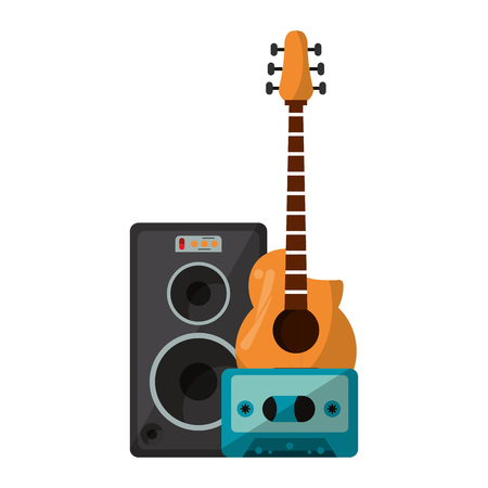 Music instrument and musical studio equipment vector illustration graphic designのイラスト素材