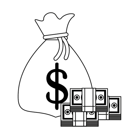 Business investment and money savings vector illustration graphic designのイラスト素材