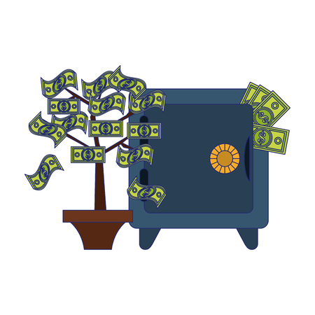 Business investment and money savings vector illustration graphic designのイラスト素材