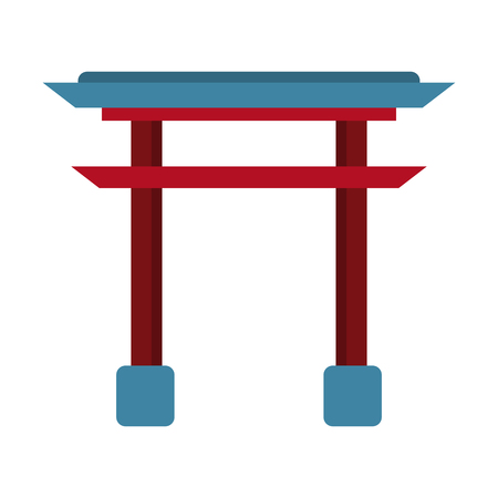 Asian arch building symbol vector illustration graphic designのイラスト素材