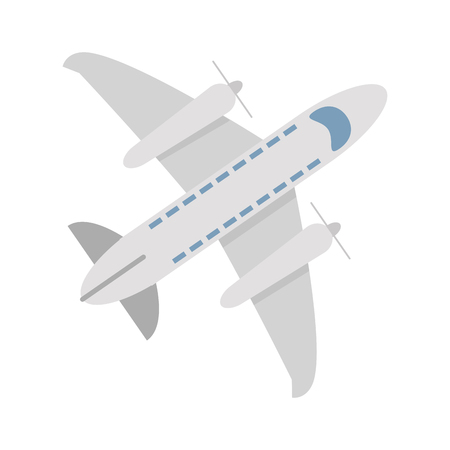 Airplane jet symbol topview vector illustration graphic designのイラスト素材