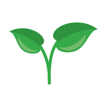 Plant leaves cartoon isolated vector illustration graphic designのイラスト素材