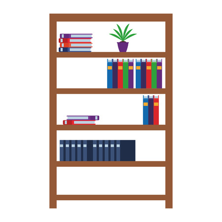 shelves with books icon vector illustration graphic designのイラスト素材