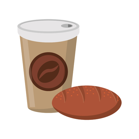 American breakfast food ingredients vector illustration graphic designのイラスト素材