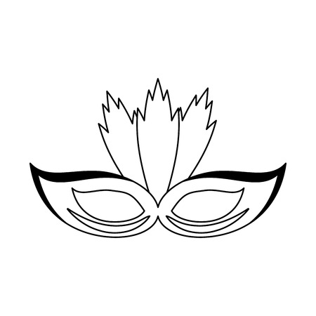 Party mask with feathers Designeのイラスト素材