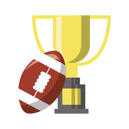 Sport championship with football ball cartoons vector illustration graphic designのイラスト素材