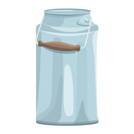 milk can icon cartoon vector illustration graphic designのイラスト素材