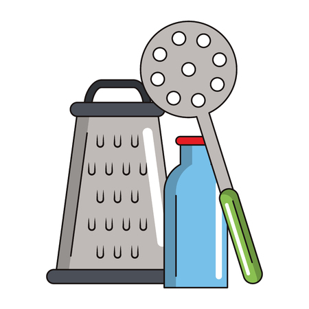 Kitchen utensils and supplies cartoons vector illustration graphic designのイラスト素材