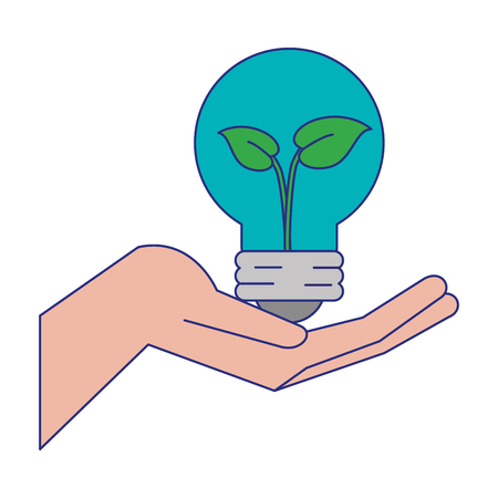 Green and renewable energy symbols vector illustration graphic designのイラスト素材