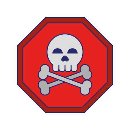 danger sign icon cartoon vector illustration graphic designのイラスト素材