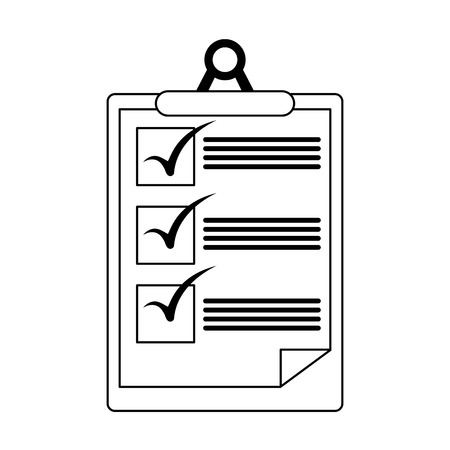 clipboard checklist document symbol vector illustration graphic designのイラスト素材