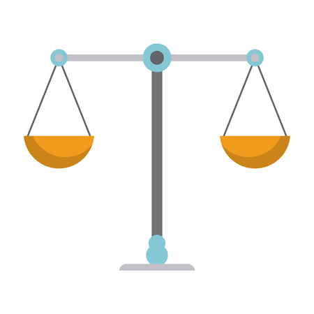 Justice balance symbol isolated vector illustration graphic designのイラスト素材