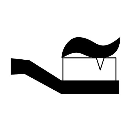 Dental care toothbrush cartoon vector illustration graphic designのイラスト素材