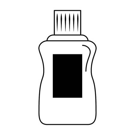 Dental care mouthwash bottle vector illustration graphic designのイラスト素材