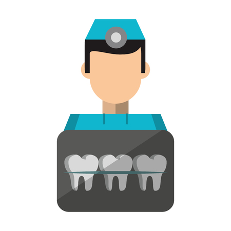 Dental care health and hygiene symbols and elements vector illustration graphic designのイラスト素材