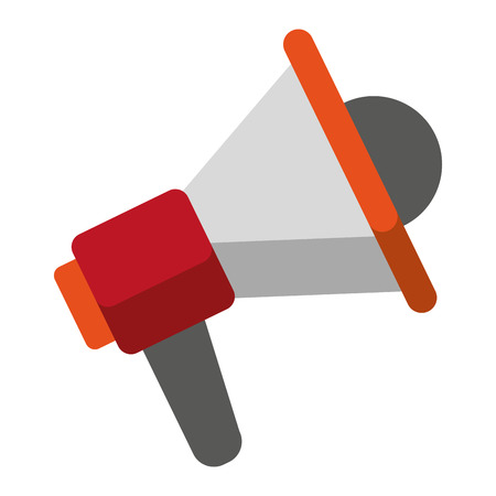 megaphone speaker cartoon vector illustration graphic designのイラスト素材