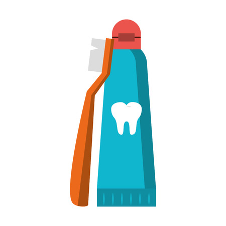 Dental care health and hygiene symbols and elements vector illustration graphic designのイラスト素材