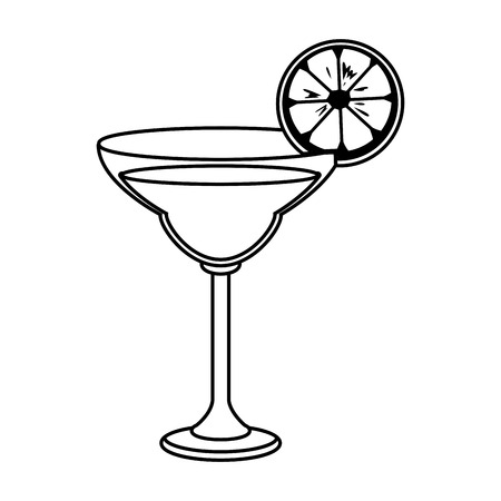 alcoholic drink beverage cocktail cartoon vector illustration graphic designのイラスト素材