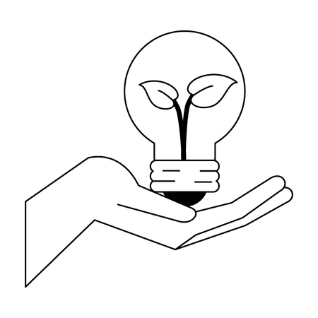 Green and renewable energy symbols vector illustration graphic designのイラスト素材