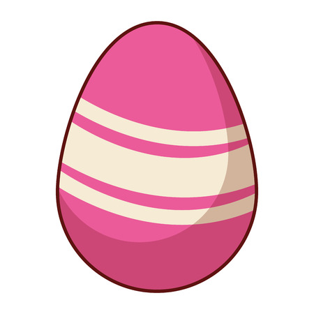 Easter egg colorful celebration wavy paint pattern isolated vector illustration graphic designのイラスト素材