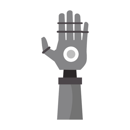 Bionic robot hand technology vector illustration graphic designのイラスト素材