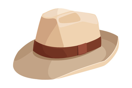 Women fashion summer hat cartoon vector illustration graphic designのイラスト素材