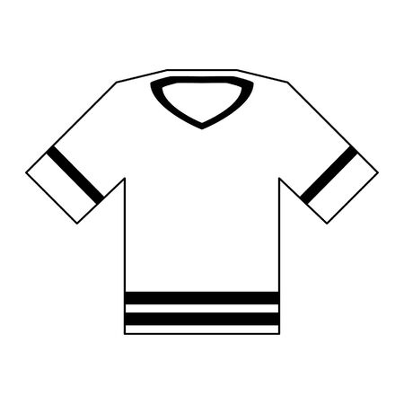 American football tshirt cartoon isolated vector illustration graphic designのイラスト素材