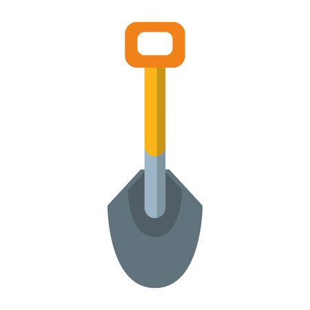 Shovel construction tool cartoon vector illustration graphic designのイラスト素材