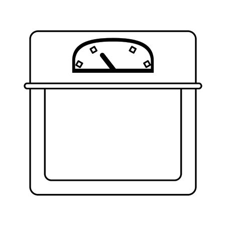 black balance of body weight and isolated symbols vector illustration graphic designのイラスト素材