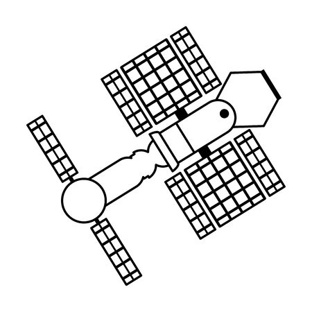 Space satellite technology symbol isolated vector illustration graphic designのイラスト素材