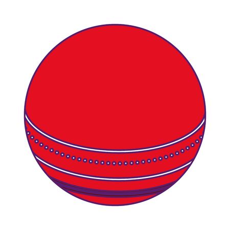 red cricket ball icon cartoon vector illustration graphic designのイラスト素材