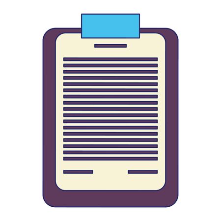 black notebook on white background and isolated symbols vector illustration graphic designのイラスト素材