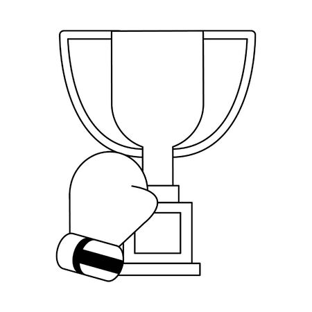 Sport boxing championship cartoon vector illustration graphic designのイラスト素材