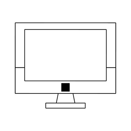 Computer screen hardware symbol vector illustration graphic designのイラスト素材