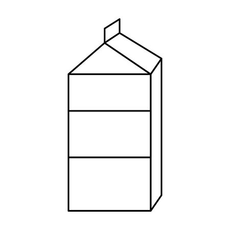 milk carton icon cartoon vector illustration graphic designのイラスト素材