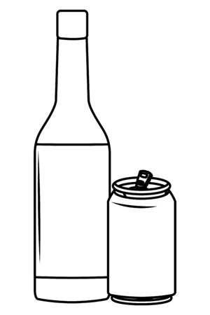 alcoholic drinks beverages cartoon vector illustration graphic designのイラスト素材