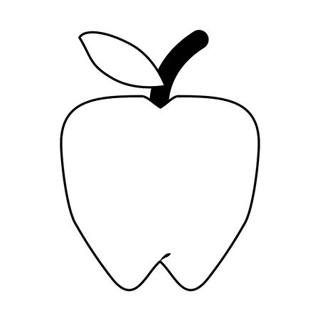 Apple fruit cartoon isolated vector illustration graphic designのイラスト素材
