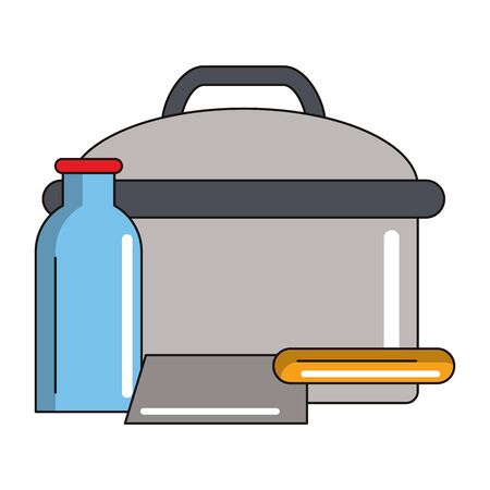Kitchen utensils and supplies cartoons vector illustration graphic designのイラスト素材