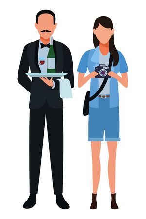 Jobs and professional workers vector illustration graphic designのイラスト素材