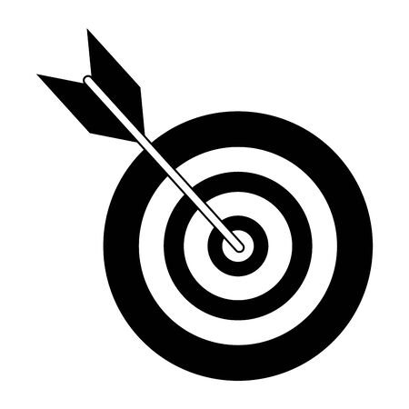 Target dartboard symbol isolated vector illustration graphic designのイラスト素材