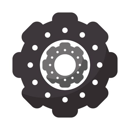 gears icon cartoon isolated vector illustration graphic designのイラスト素材