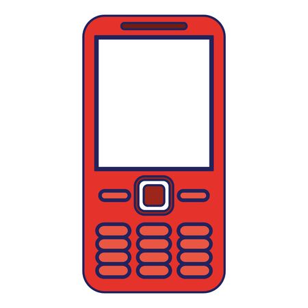 Cellphone communication device isolated icon ilustration vectorのイラスト素材