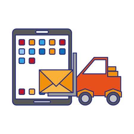 Tablet operative system under construction with settings symbols vector illustration graphic designのイラスト素材