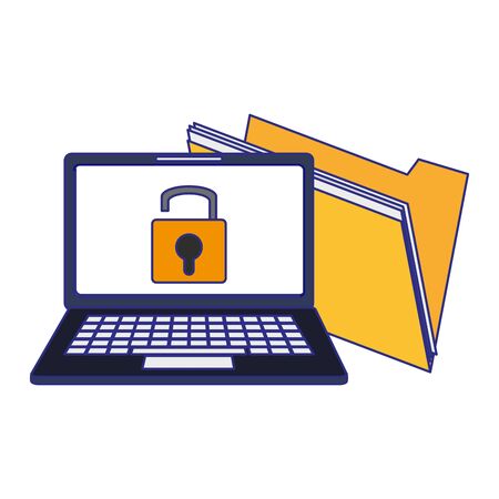 Security system technology symbols and elements vector illustration graphic designのイラスト素材