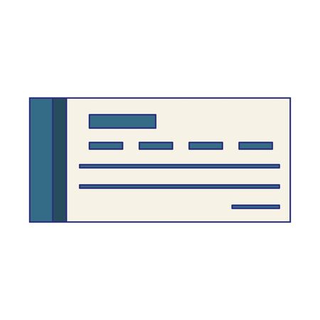 Bank check symbol isolated vector illustration graphic designのイラスト素材