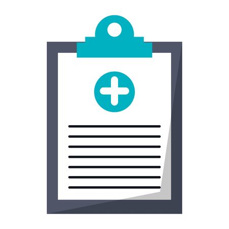 Medical clipboard history symbol vector illustration graphic designのイラスト素材