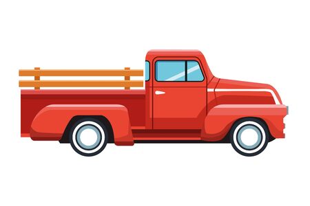 truck icon cartoon isolated vector illustration graphic designのイラスト素材